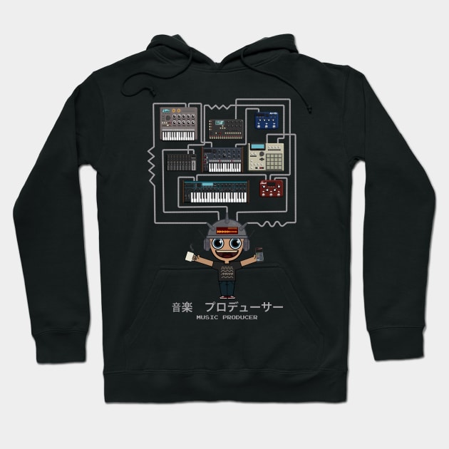 Music Producer and Electronic Musician Hoodie by Mewzeek_T